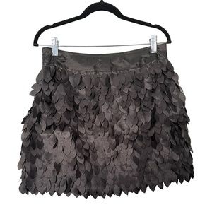 Kardashian Kollection Black Layered Petal Mini Skirt Size M